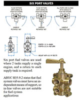 Six Port Valves Brass